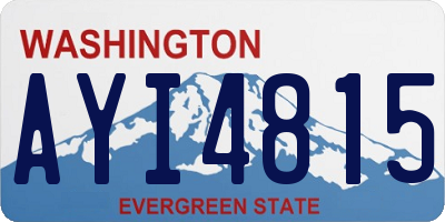 WA license plate AYI4815