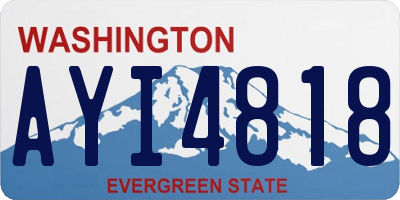 WA license plate AYI4818
