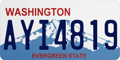 WA license plate AYI4819