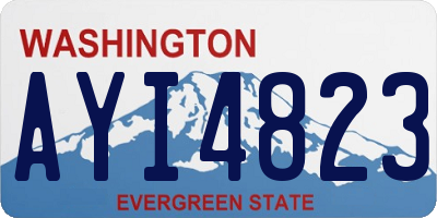 WA license plate AYI4823