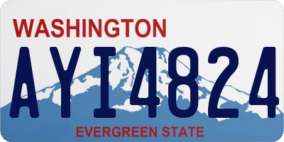 WA license plate AYI4824