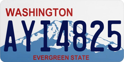 WA license plate AYI4825
