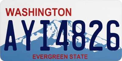 WA license plate AYI4826