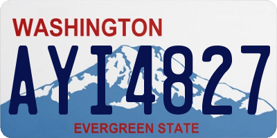 WA license plate AYI4827