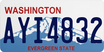 WA license plate AYI4832