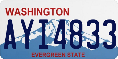 WA license plate AYI4833