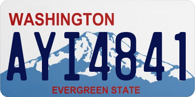 WA license plate AYI4841