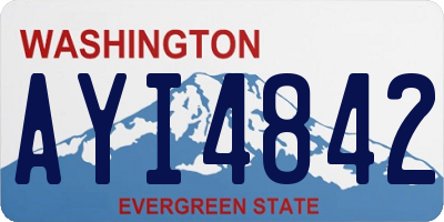 WA license plate AYI4842