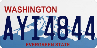 WA license plate AYI4844