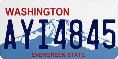 WA license plate AYI4845