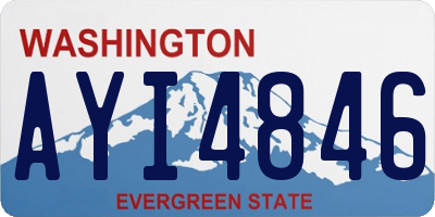 WA license plate AYI4846