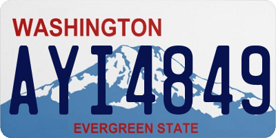 WA license plate AYI4849