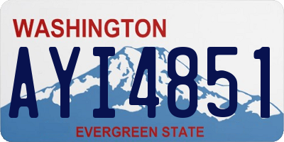 WA license plate AYI4851
