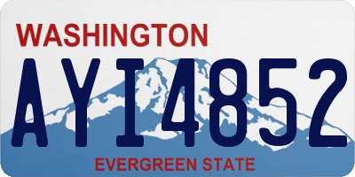 WA license plate AYI4852