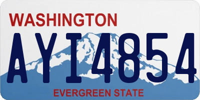 WA license plate AYI4854