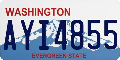 WA license plate AYI4855