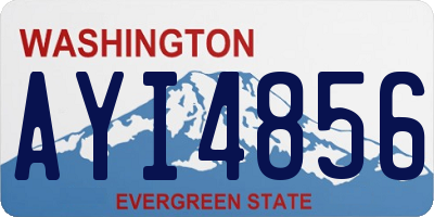 WA license plate AYI4856