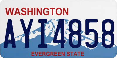 WA license plate AYI4858