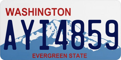 WA license plate AYI4859