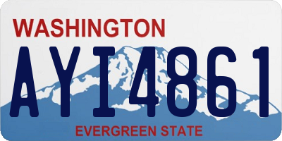 WA license plate AYI4861