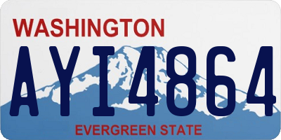WA license plate AYI4864