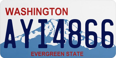 WA license plate AYI4866