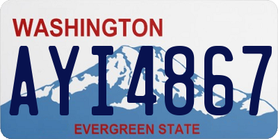 WA license plate AYI4867