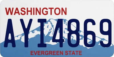 WA license plate AYI4869