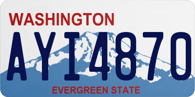 WA license plate AYI4870