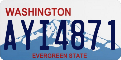 WA license plate AYI4871