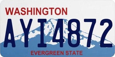 WA license plate AYI4872