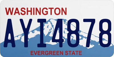 WA license plate AYI4878