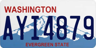 WA license plate AYI4879
