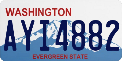 WA license plate AYI4882