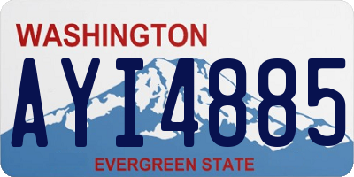 WA license plate AYI4885
