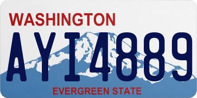 WA license plate AYI4889