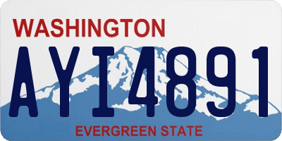 WA license plate AYI4891