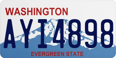 WA license plate AYI4898
