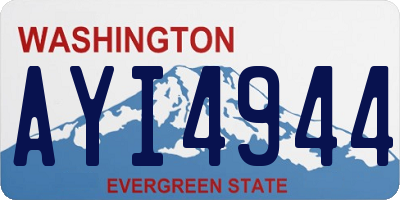 WA license plate AYI4944