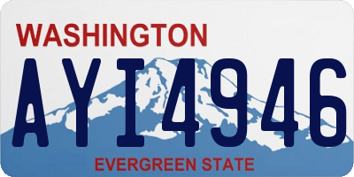 WA license plate AYI4946