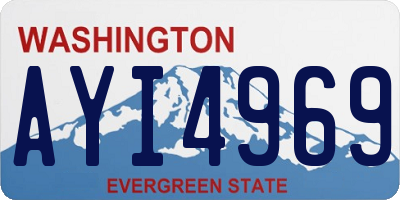 WA license plate AYI4969