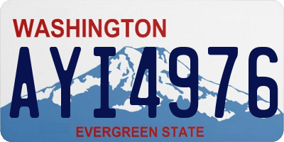 WA license plate AYI4976