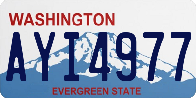 WA license plate AYI4977
