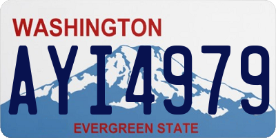 WA license plate AYI4979