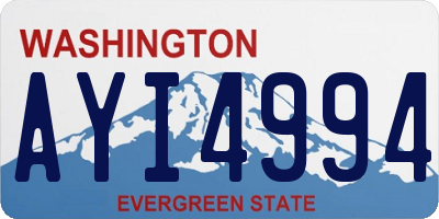 WA license plate AYI4994