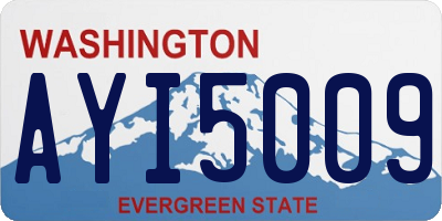 WA license plate AYI5009
