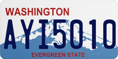WA license plate AYI5010