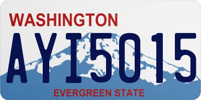 WA license plate AYI5015