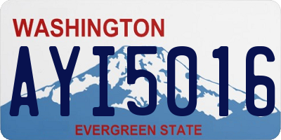 WA license plate AYI5016