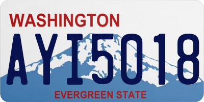 WA license plate AYI5018